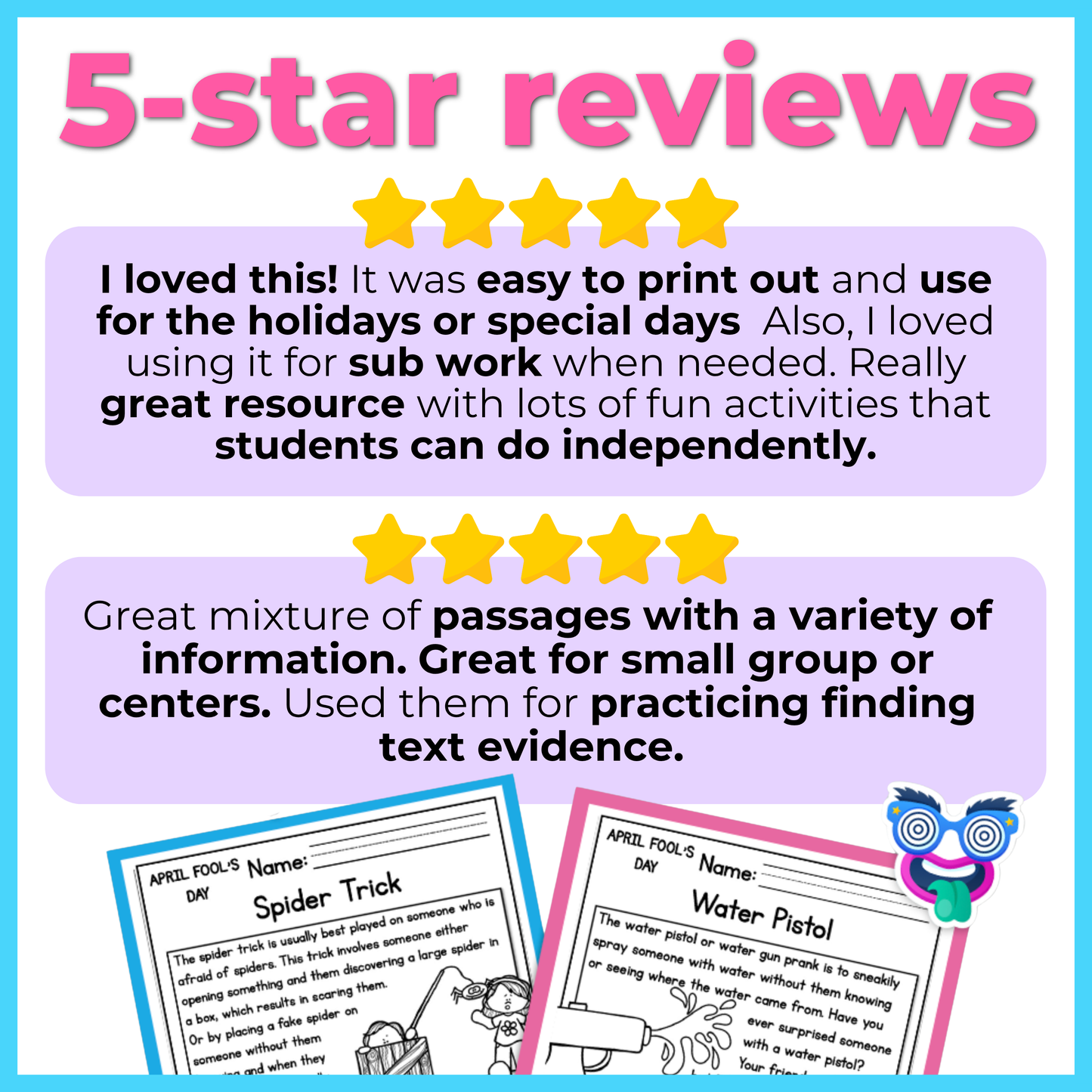 30+ April Holidays Reading Comprehension Passages + Questions