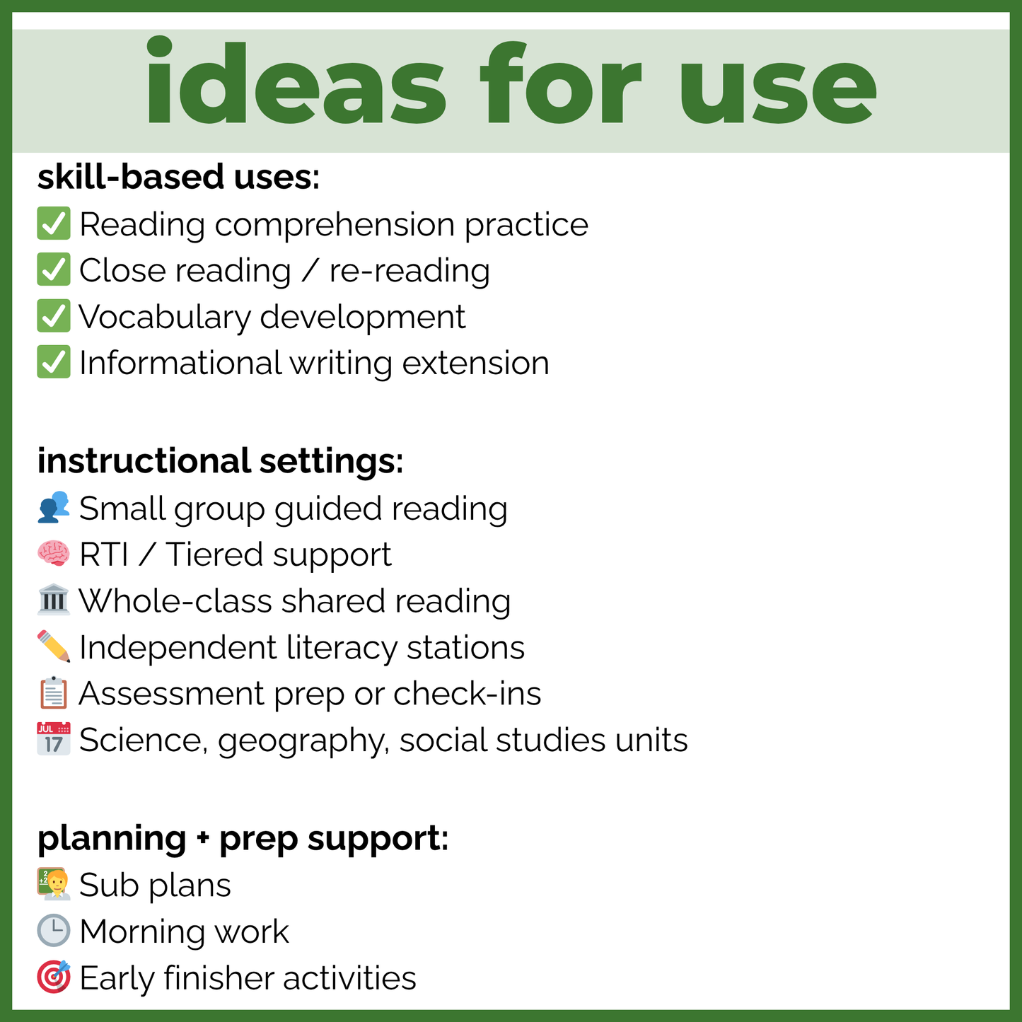 Landforms Geography Reading Comprehension Passages + Questions