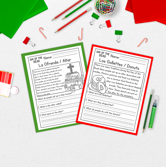 Christmas Reading Comprehension Passages + Questions