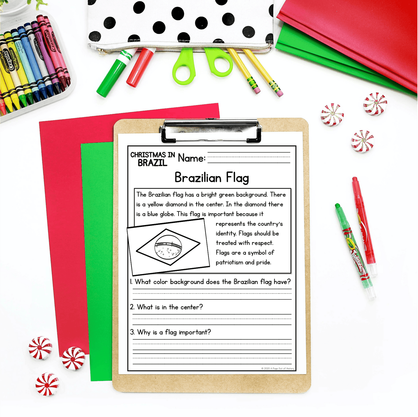 Christmas in Brazil Reading Comprehension Passages + Questions