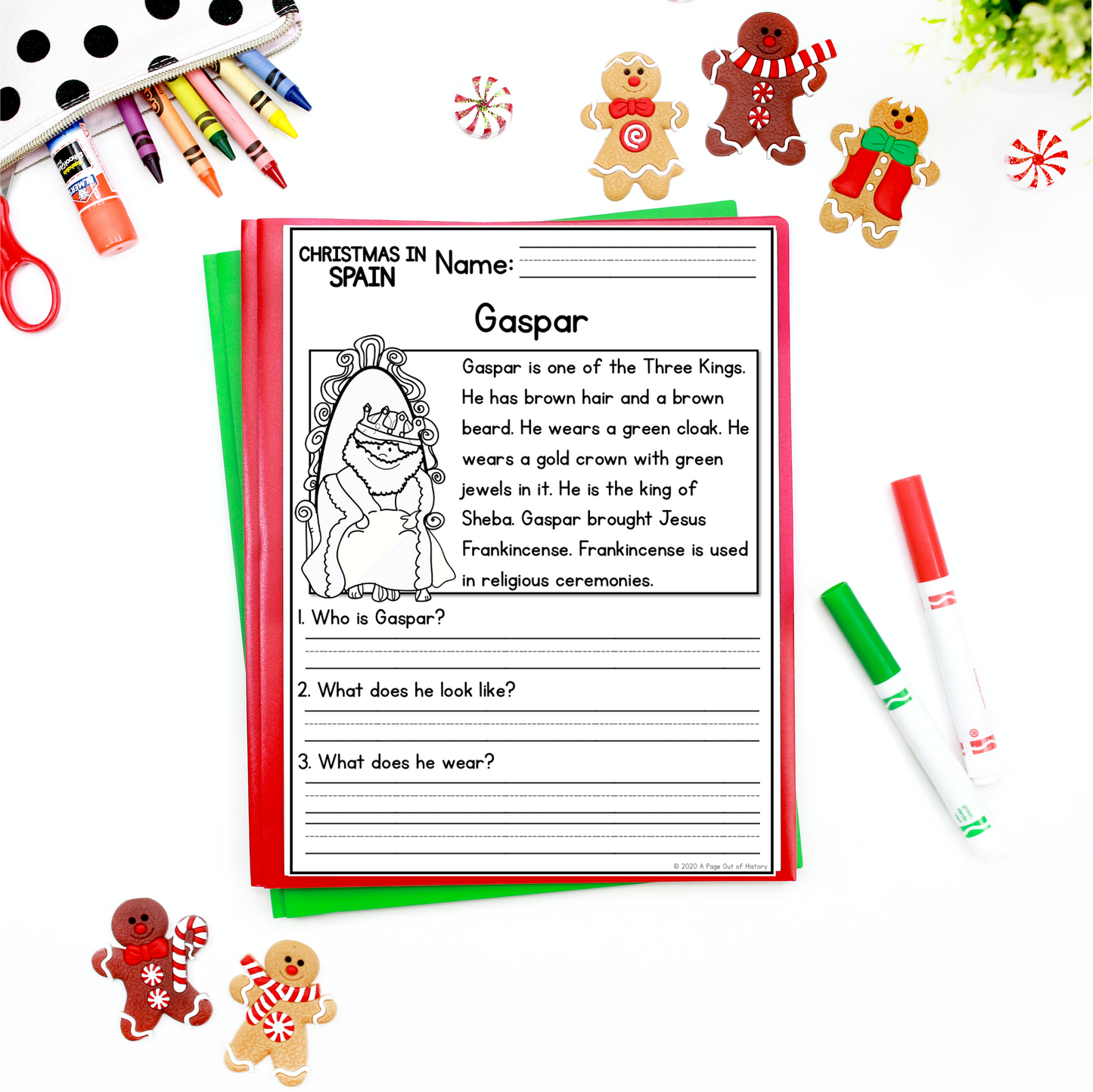 Christmas in Spain Reading Comprehension Passages + Questions