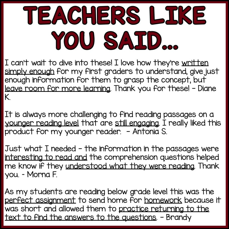 Colonial Farrier Reading Comprehension Passages + Questions