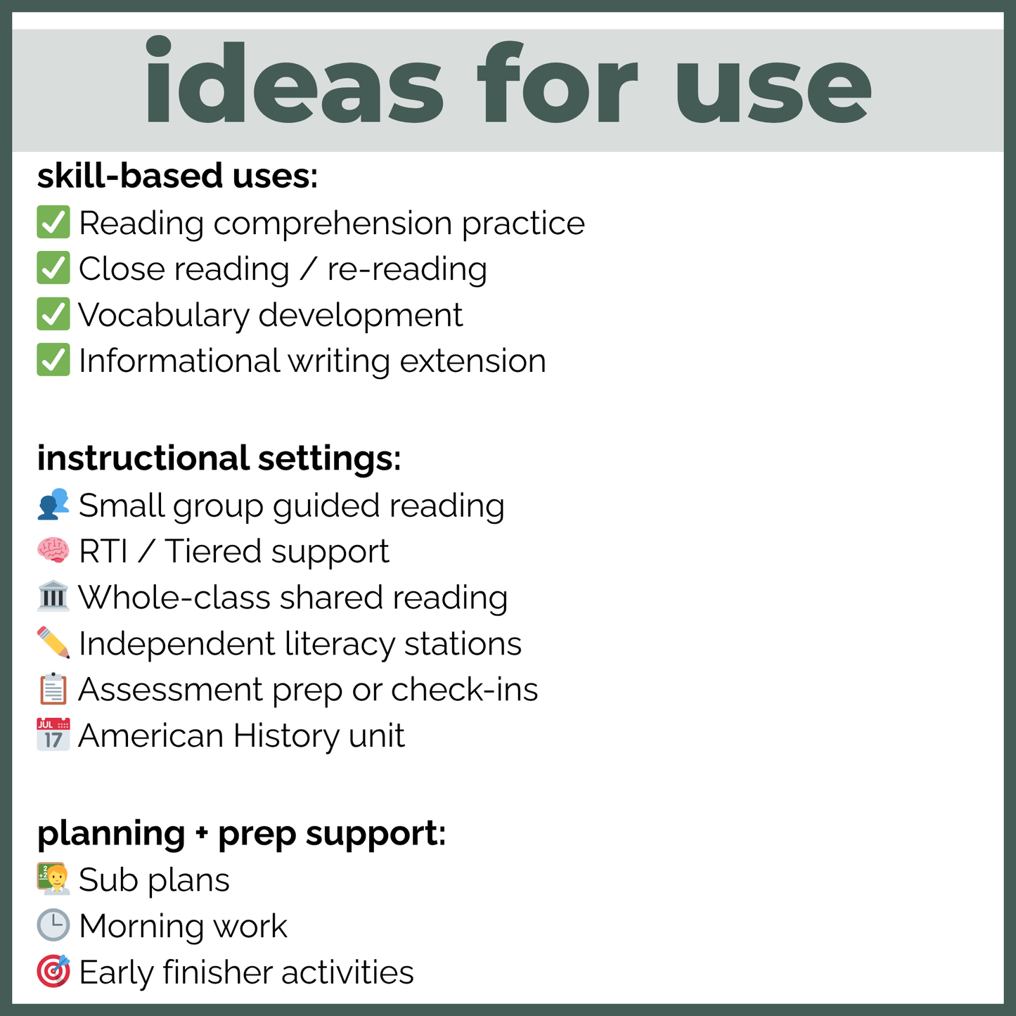 Colonial Jobs Reading Comprehension Passages + Questions