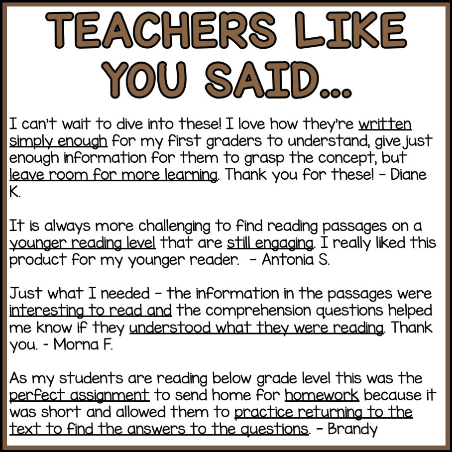 Jamestown Colony Reading Comprehension Passages + Questions