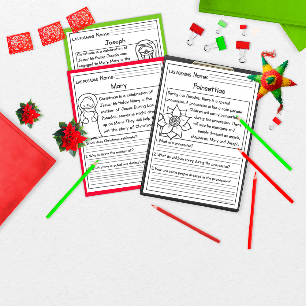 Las Posadas Reading Comprehension Passages + Questions