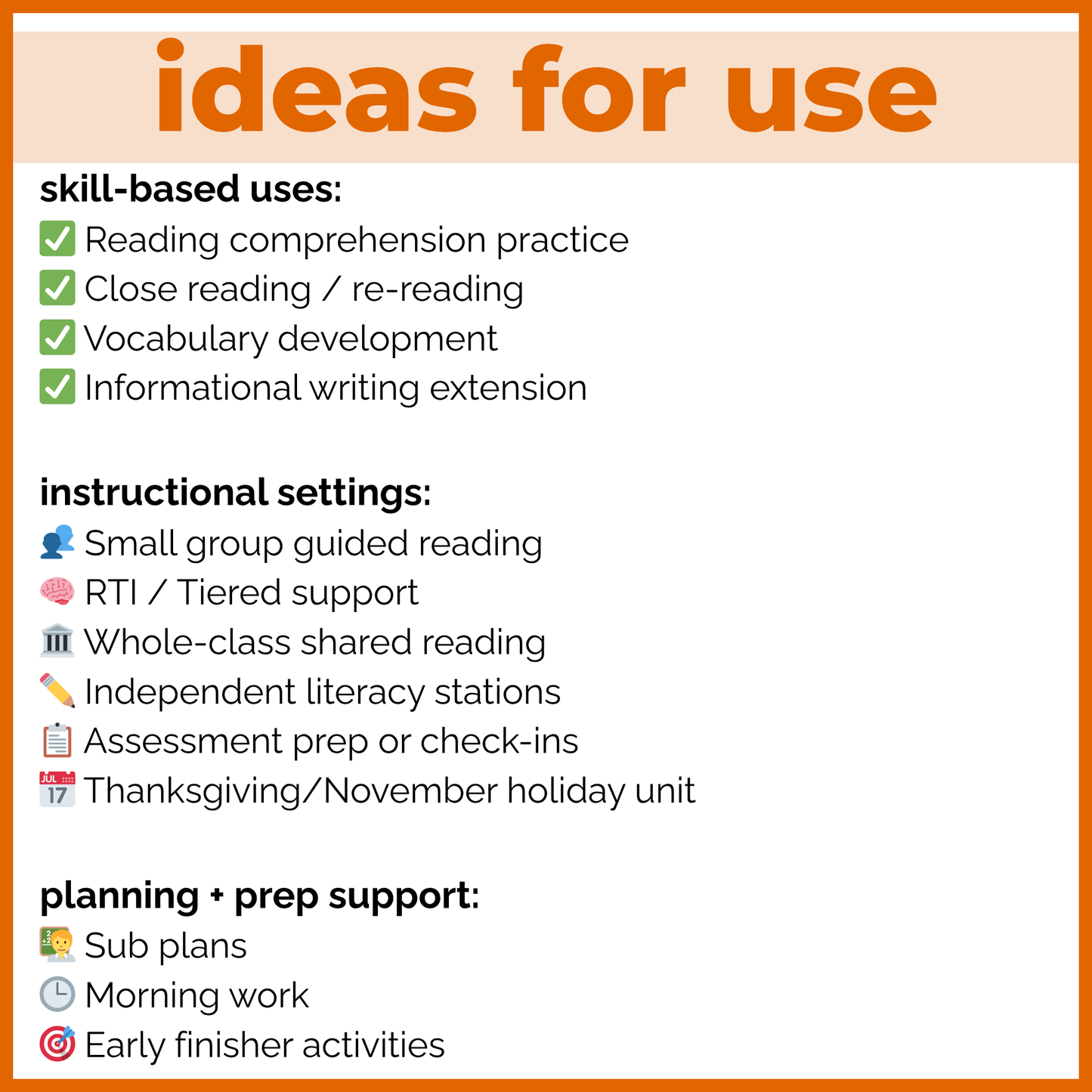 Thanksgiving Holiday Reading Comprehension Passages + Questions