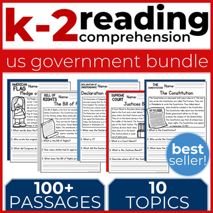 100+ Government Reading Comprehension Passages + Questions