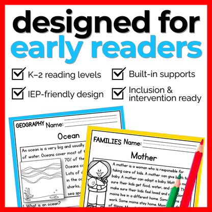 150+ Special Education Reading Comprehension Passages + Questions