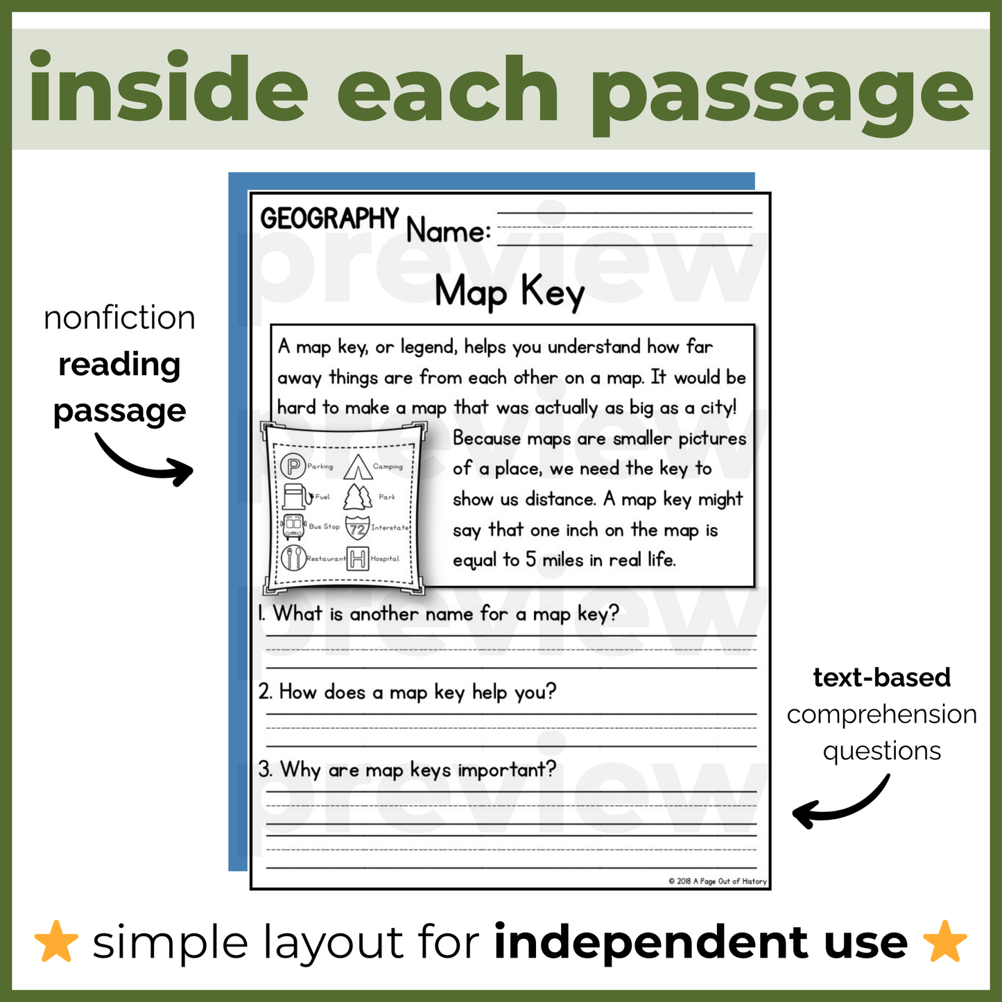 20+ Geography Reading Comprehension Passages + Questions