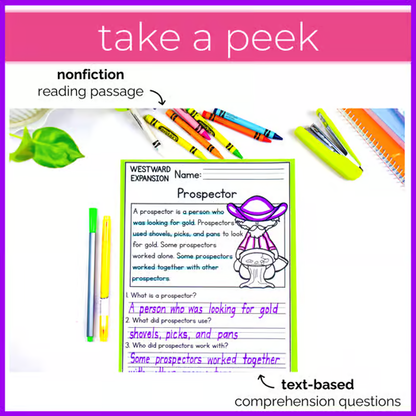 220+ Reading Comprehension Passages + Questions