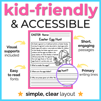 30+ April Holidays Reading Comprehension Passages + Questions