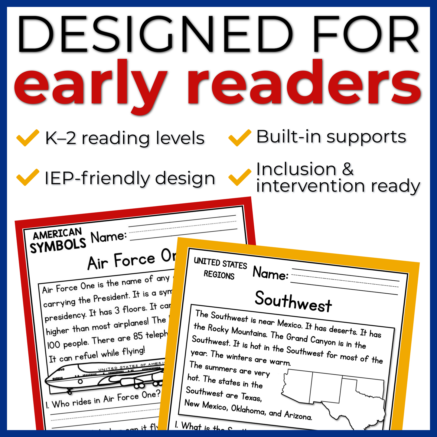 30+ US Geography Reading Comprehension Passages + Questions