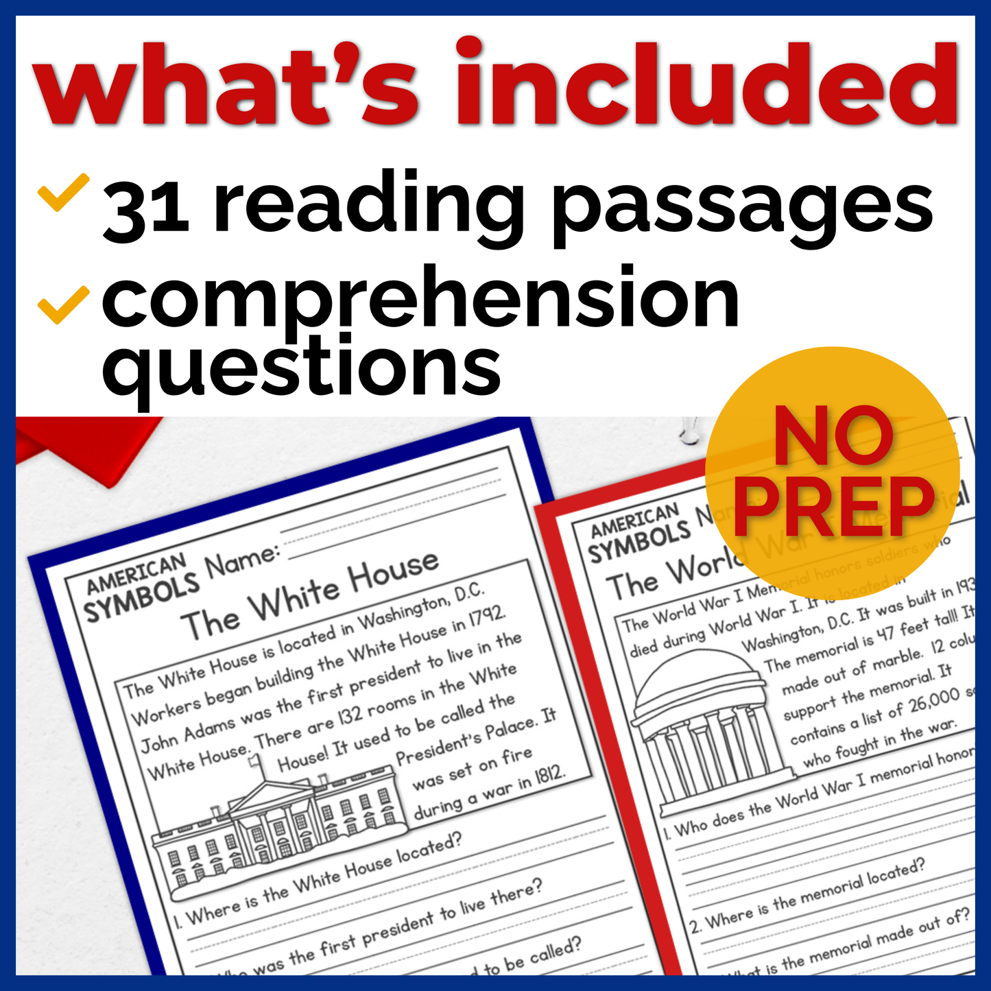 30+ US Geography Reading Comprehension Passages + Questions