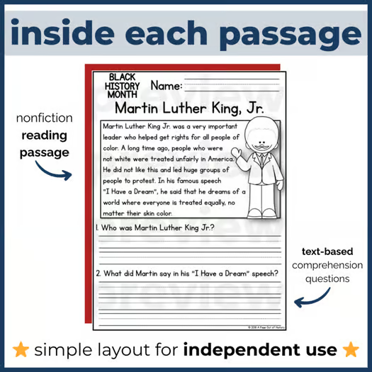 40+ Civil Rights & Social Movements Reading Comprehension Passages + Questions