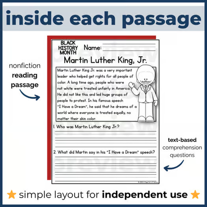 40+ Civil Rights & Social Movements Reading Comprehension Passages + Questions