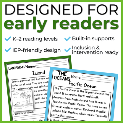 45+ Earth Science & Environment Reading Comprehension Passages + Questions