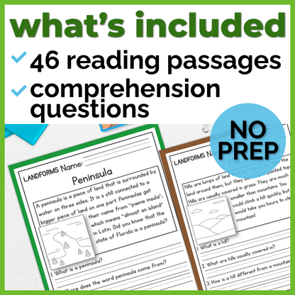 45+ Earth Science & Environment Reading Comprehension Passages + Questions