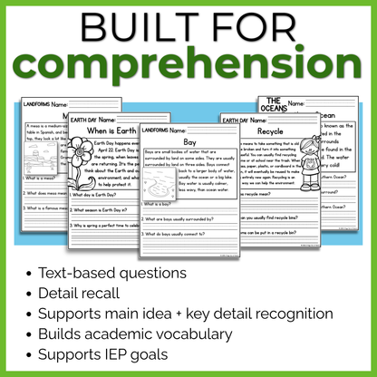 45+ Earth Science & Environment Reading Comprehension Passages + Questions
