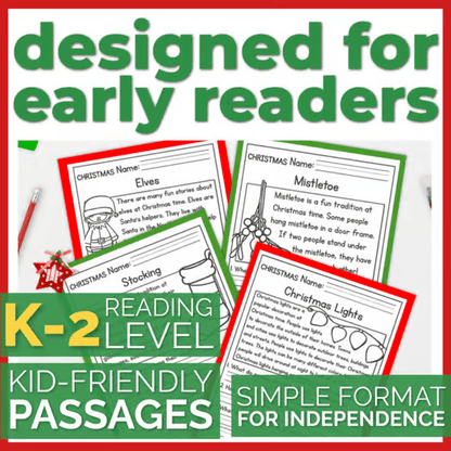 Winter Holidays Reading Comprehension Passages + Questions