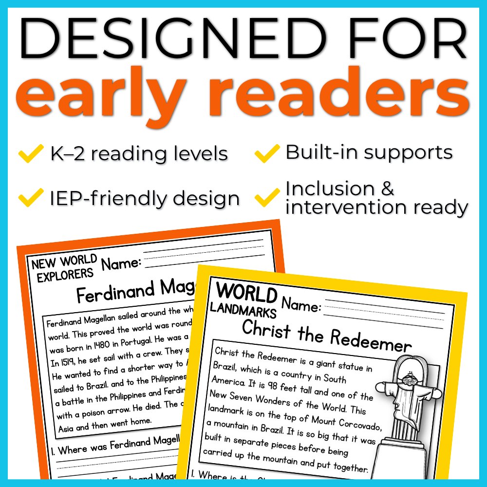 50+ Summer Learning Travel Around the World Reading Comprehension Passages + Questions