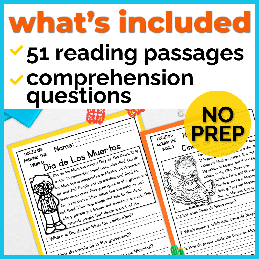 50+ Summer Learning Travel Around the World Reading Comprehension Passages + Questions