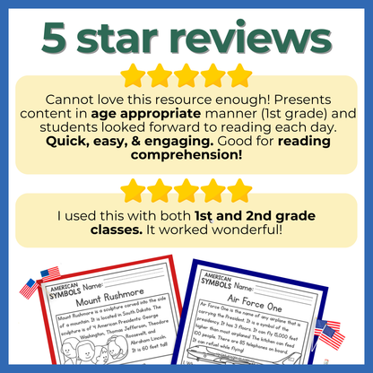 1st grade Reading Comprehension Passages + Questions