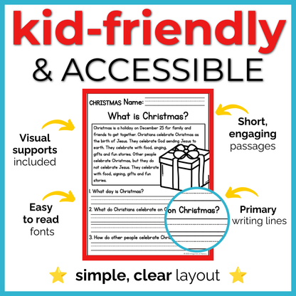 Holidays K-2 Reading Comprehension Passages