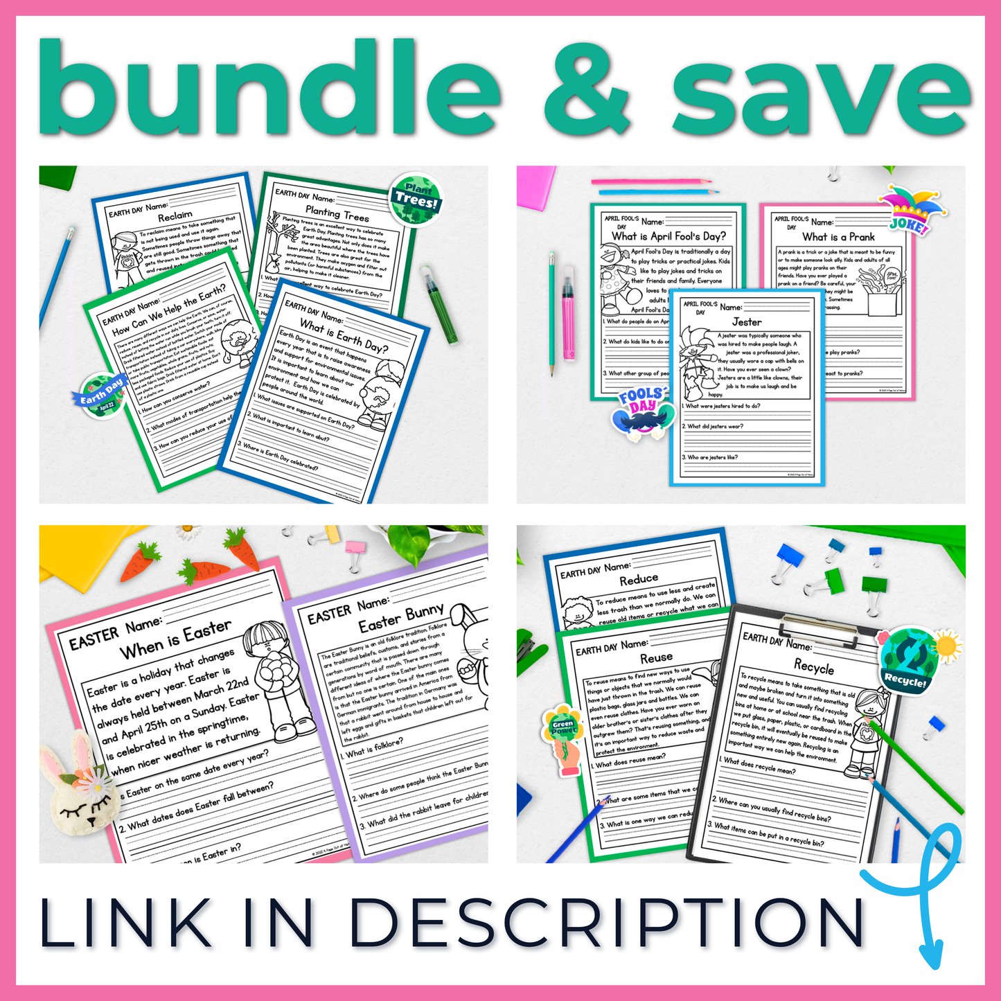 April Fools Day Reading Comprehension Passages + Questions