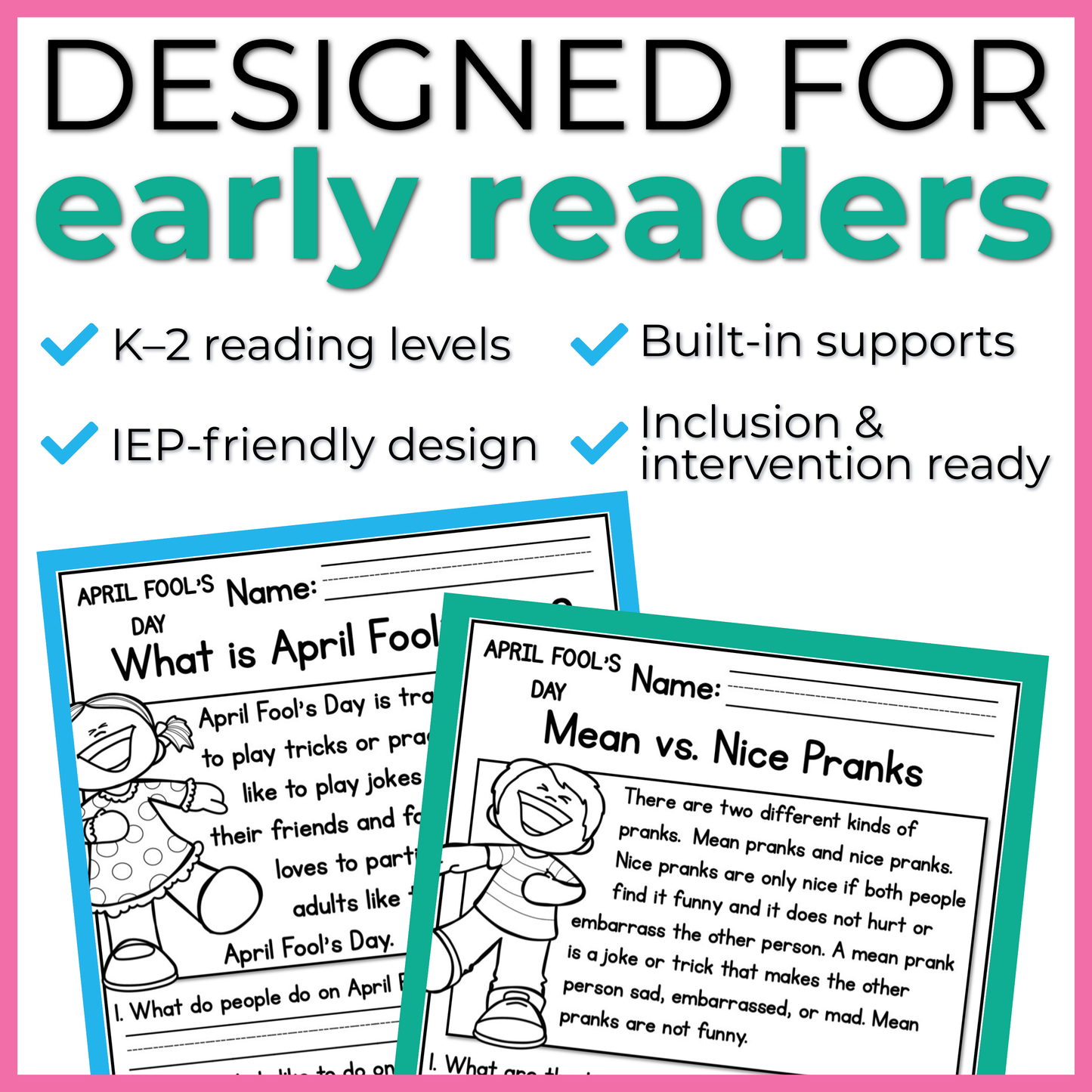 April Fools Day Reading Comprehension Passages + Questions