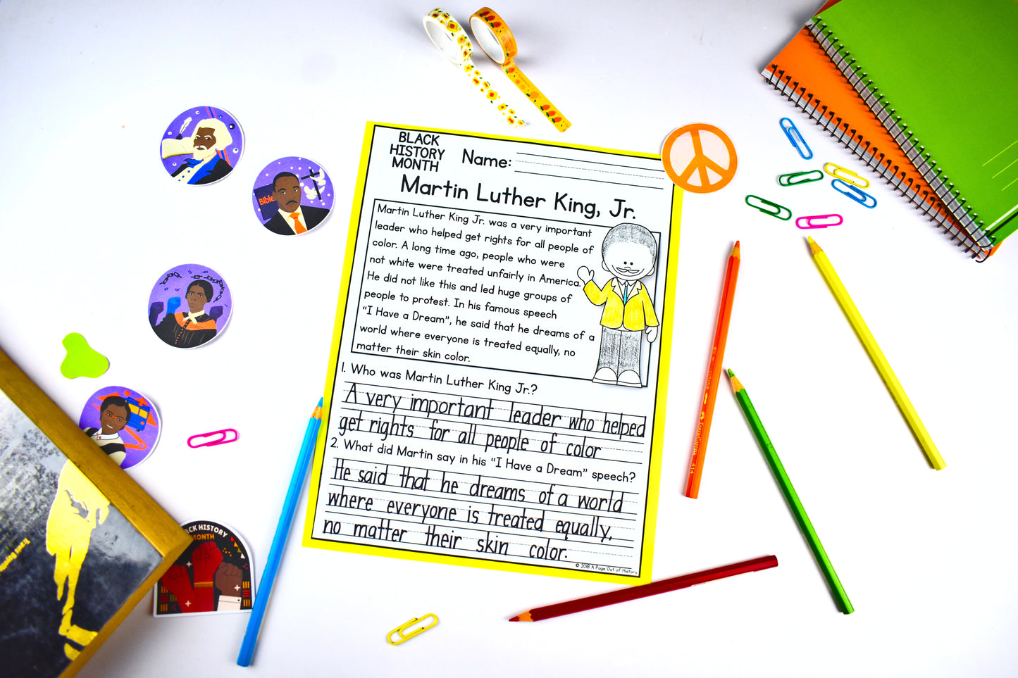 Black History Month Reading Comprehension Passages + Questions
