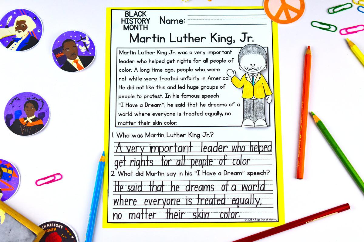 Black History Month Reading Comprehension Passages + Questions