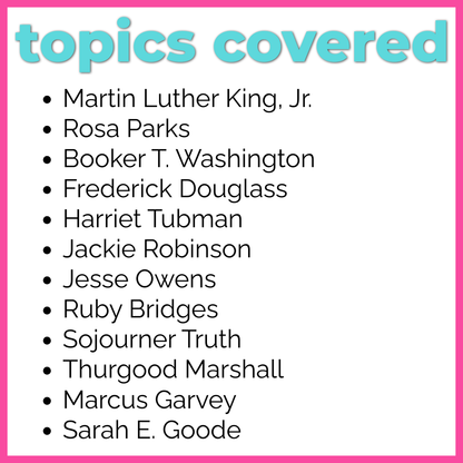 Black History Month Reading Comprehension Passages + Questions