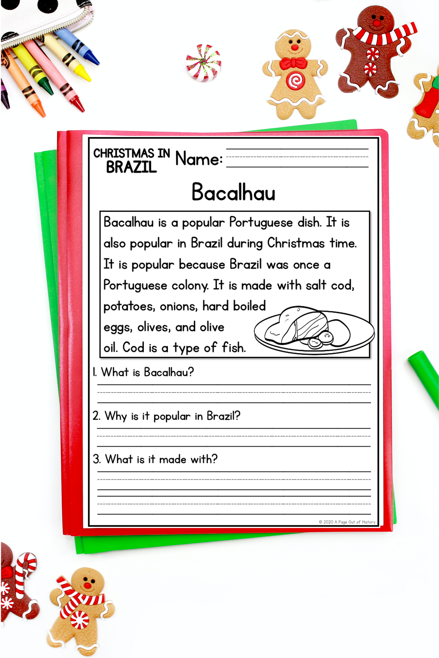Christmas in Brazil Reading Comprehension Passages + Questions