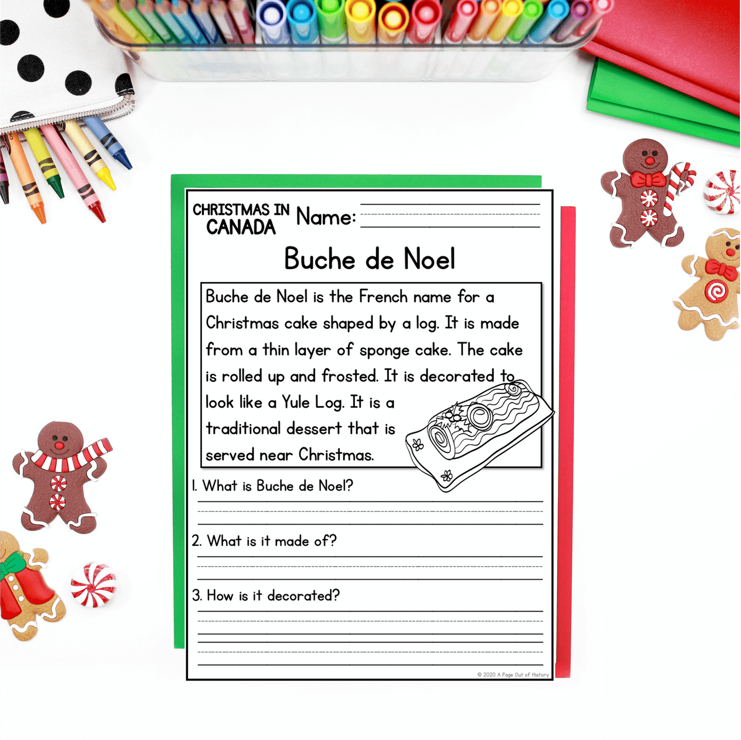 Christmas in Canada Reading Comprehension Passages + Questions