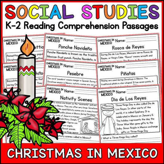 Christmas in Mexico Reading Comprehension Passages + Questions