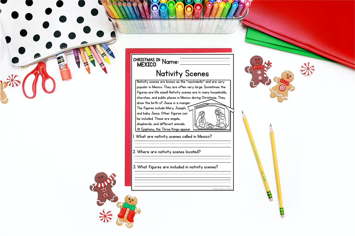 Christmas in Mexico Reading Comprehension Passages + Questions