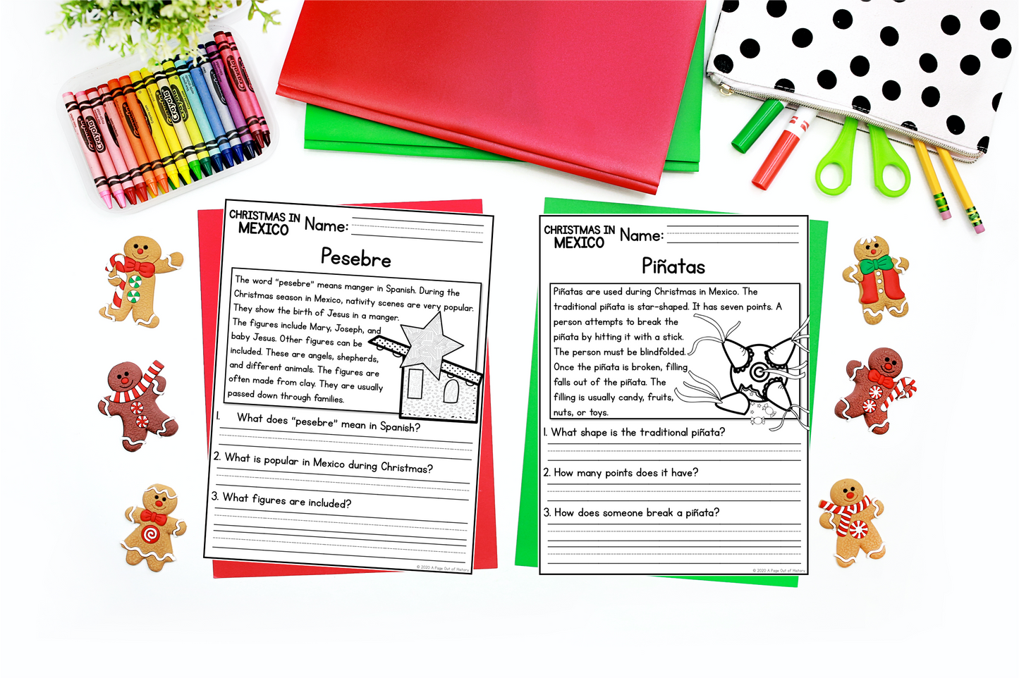 Christmas in Mexico Reading Comprehension Passages + Questions