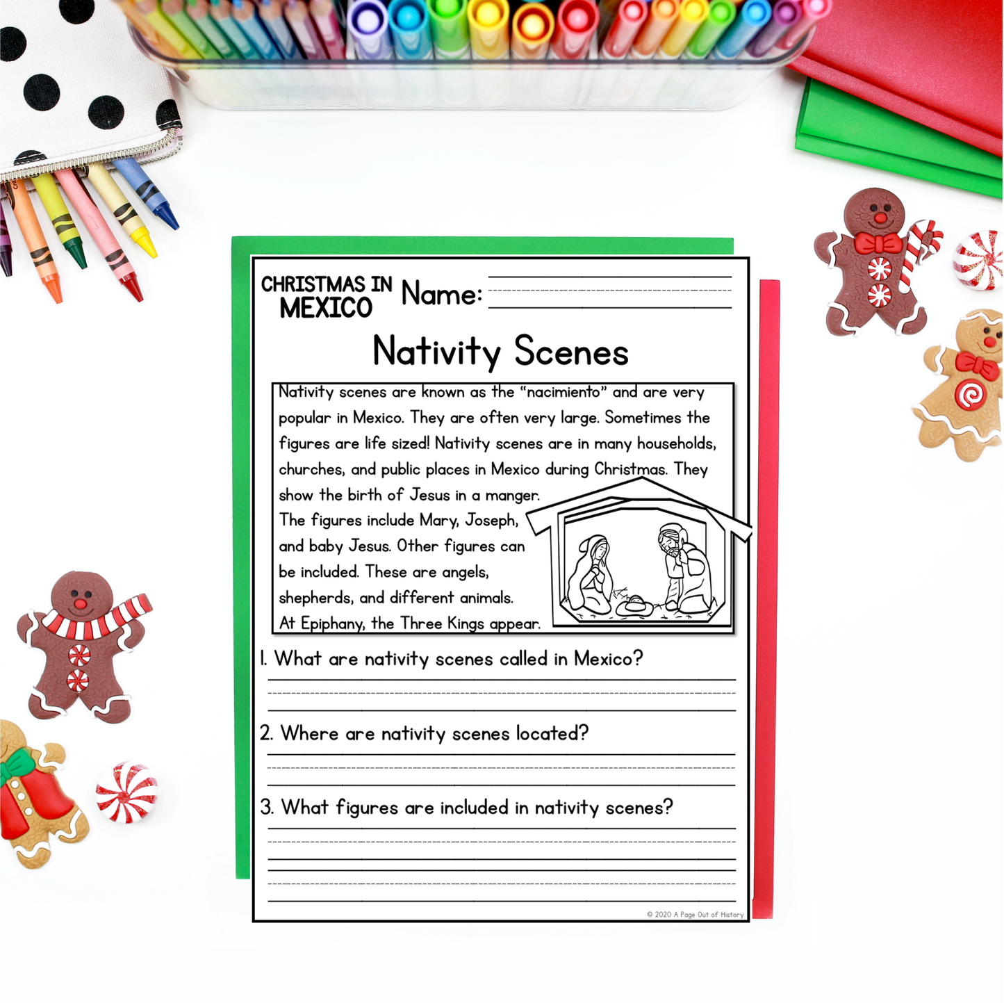 Christmas in Mexico Reading Comprehension Passages + Questions