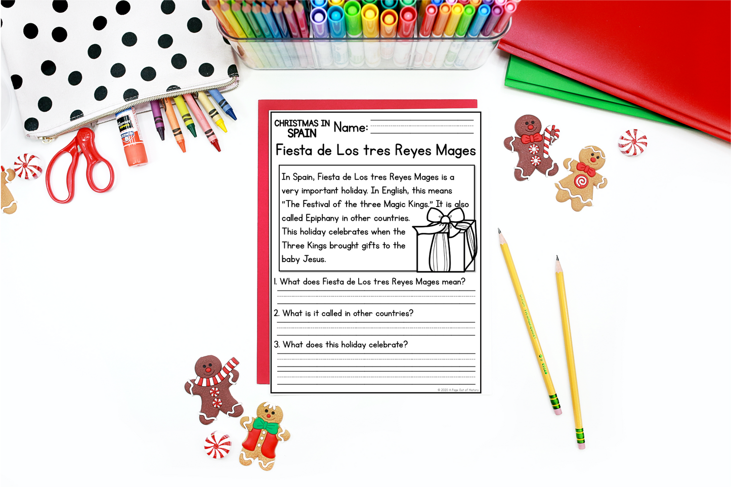 Christmas in Spain Reading Comprehension Passages + Questions