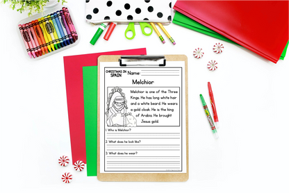 Christmas in Spain Reading Comprehension Passages + Questions