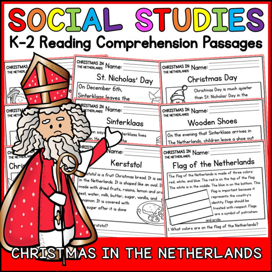Christmas in the Netherlands Reading Comprehension + Questions