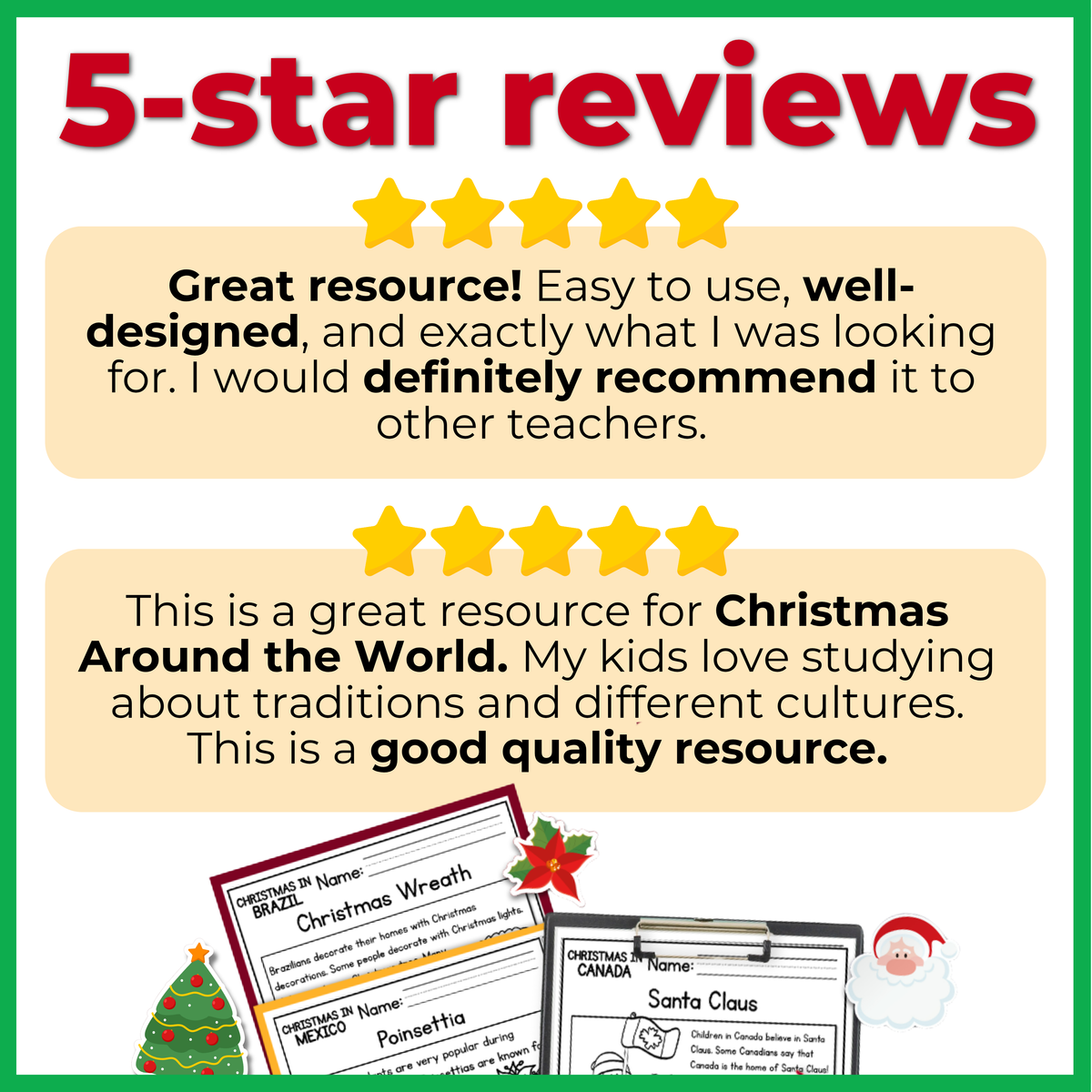 Christmas in the Americas Reading Comprehension Passages + Questions