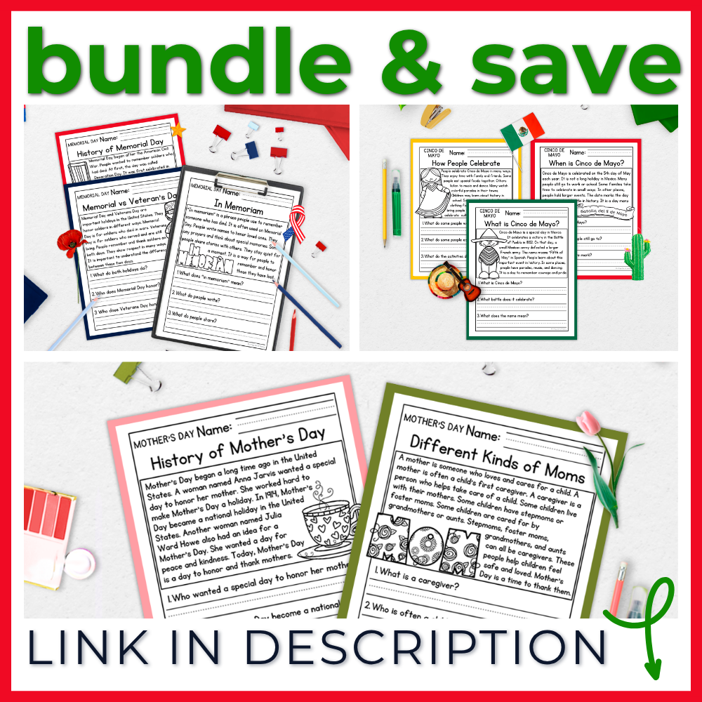 Cinco de Mayo Reading Comprehension Passages + Questions