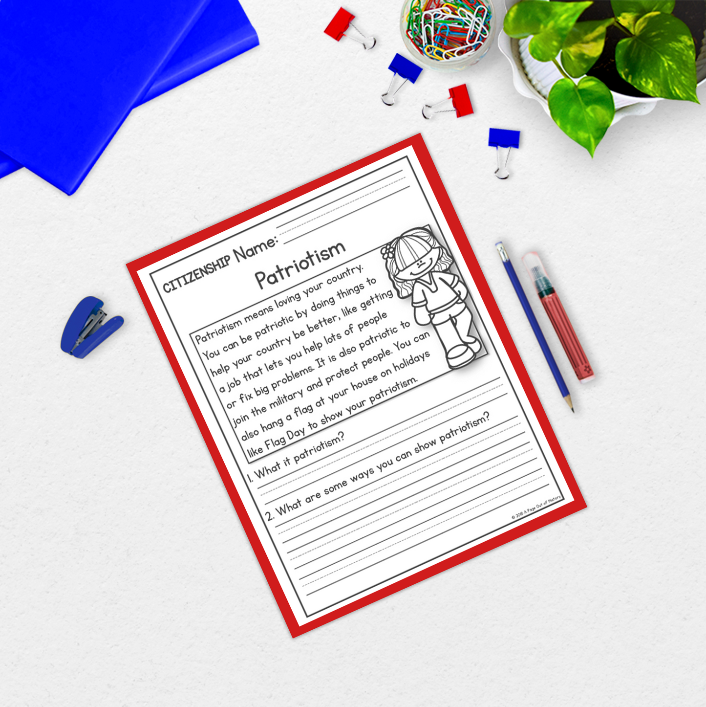 Citizenship Reading Comprehension Passages + Questions