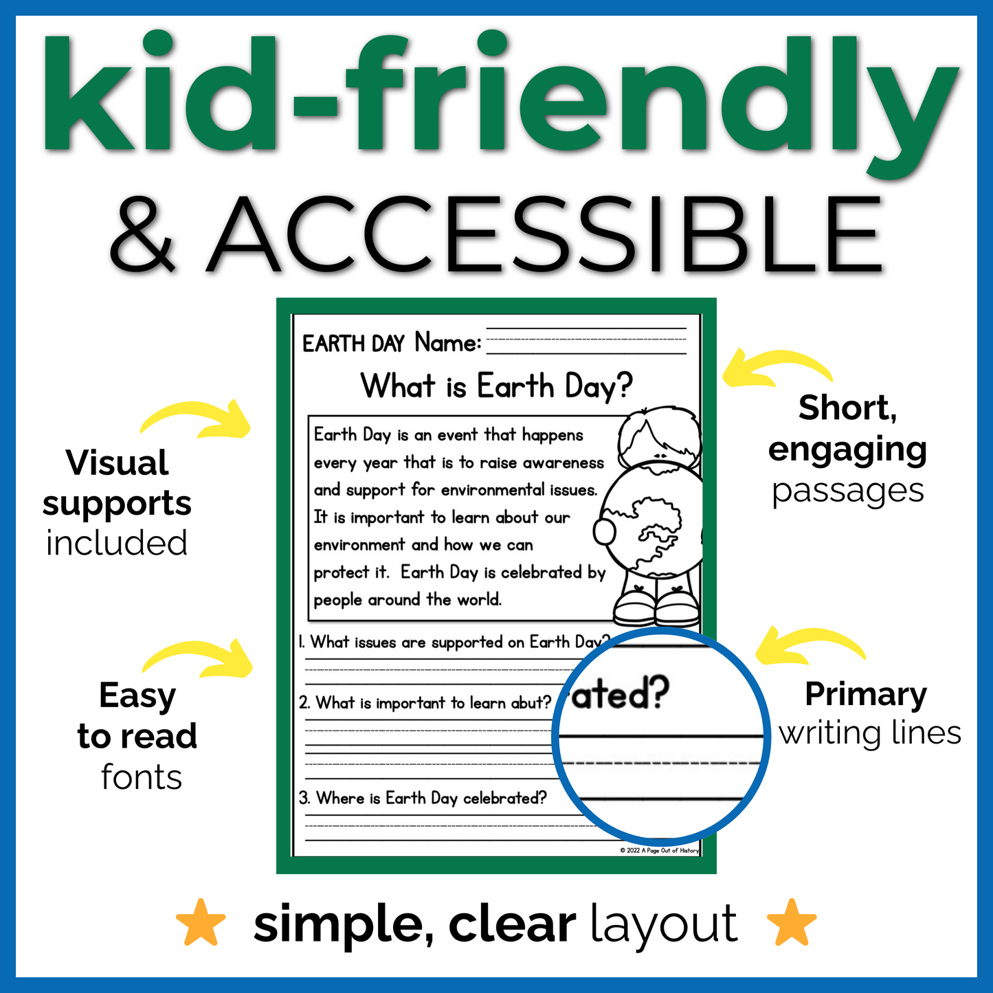 Earth Day Reading Comprehension Passages + Questions