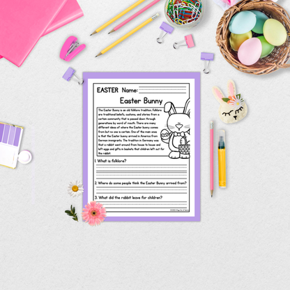 Easter Reading Comprehension Passages + Questions