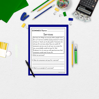 Economics Reading Comprehension Passages + Questions