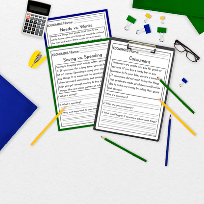 Economics Reading Comprehension Passages + Questions