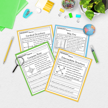 Geography Reading Comprehension Passages + Questions