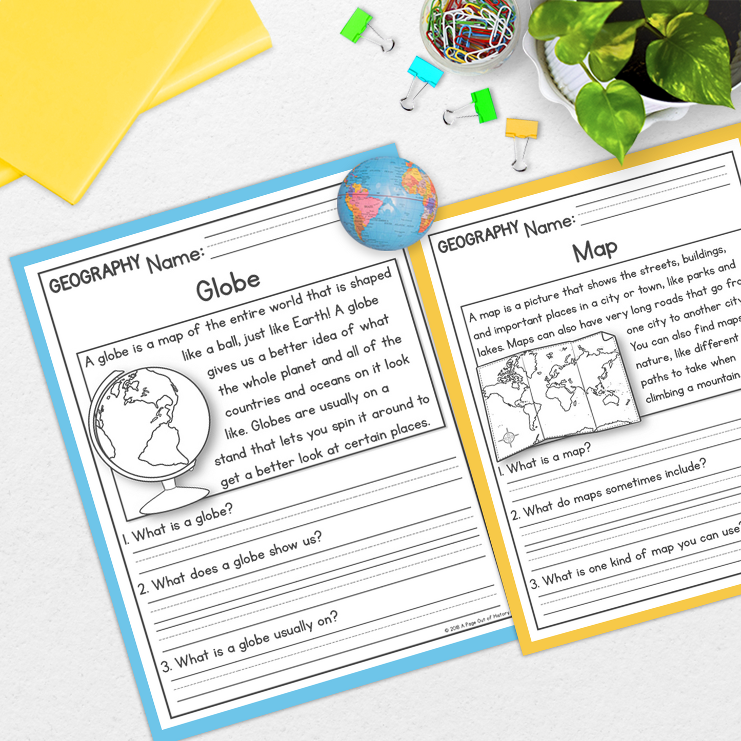 Geography Reading Comprehension Passages + Questions